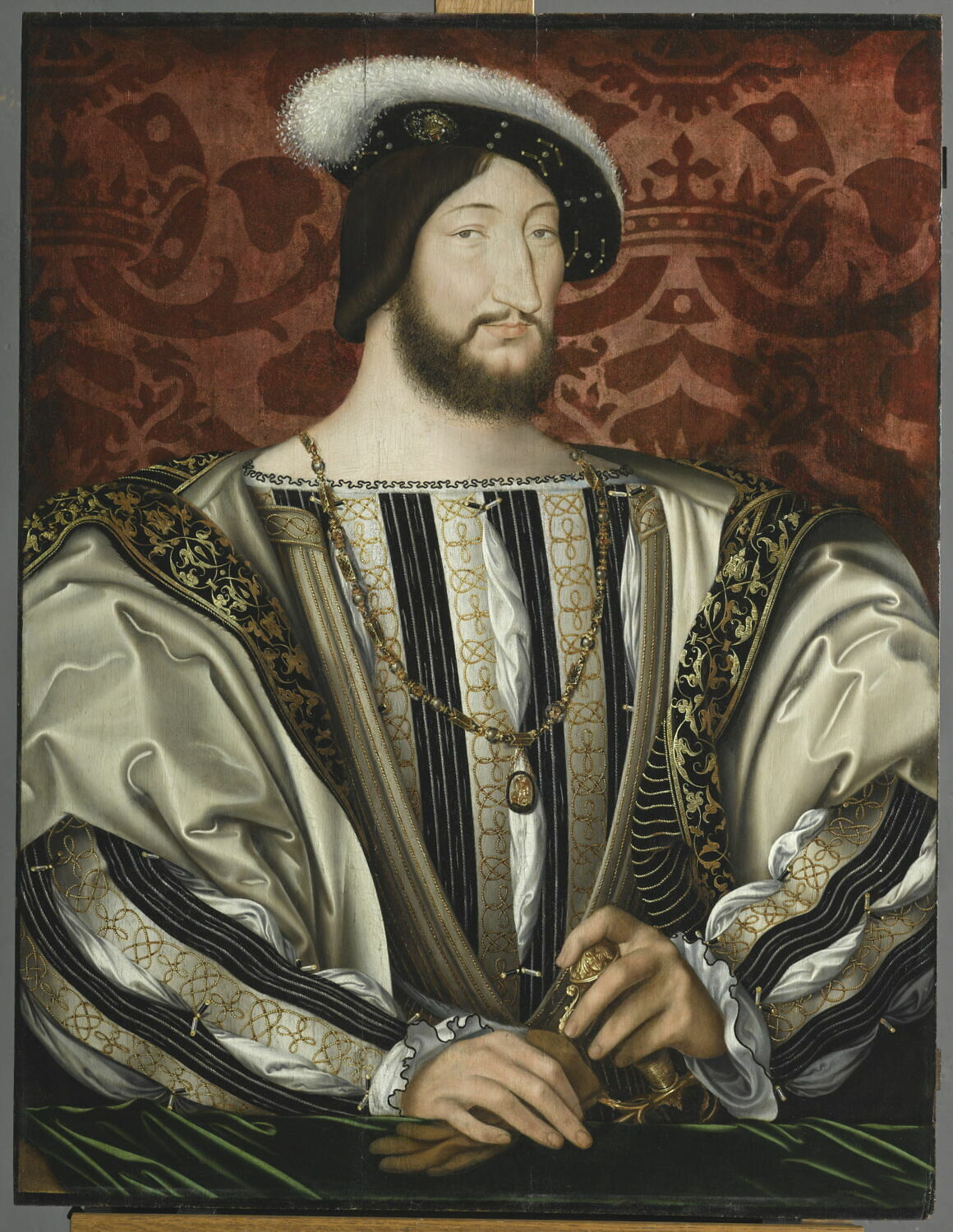 François 1er (1494-1547), roi de France par Jean Clouet, 2e quart du XVIe siècle (Musée du Louvre)