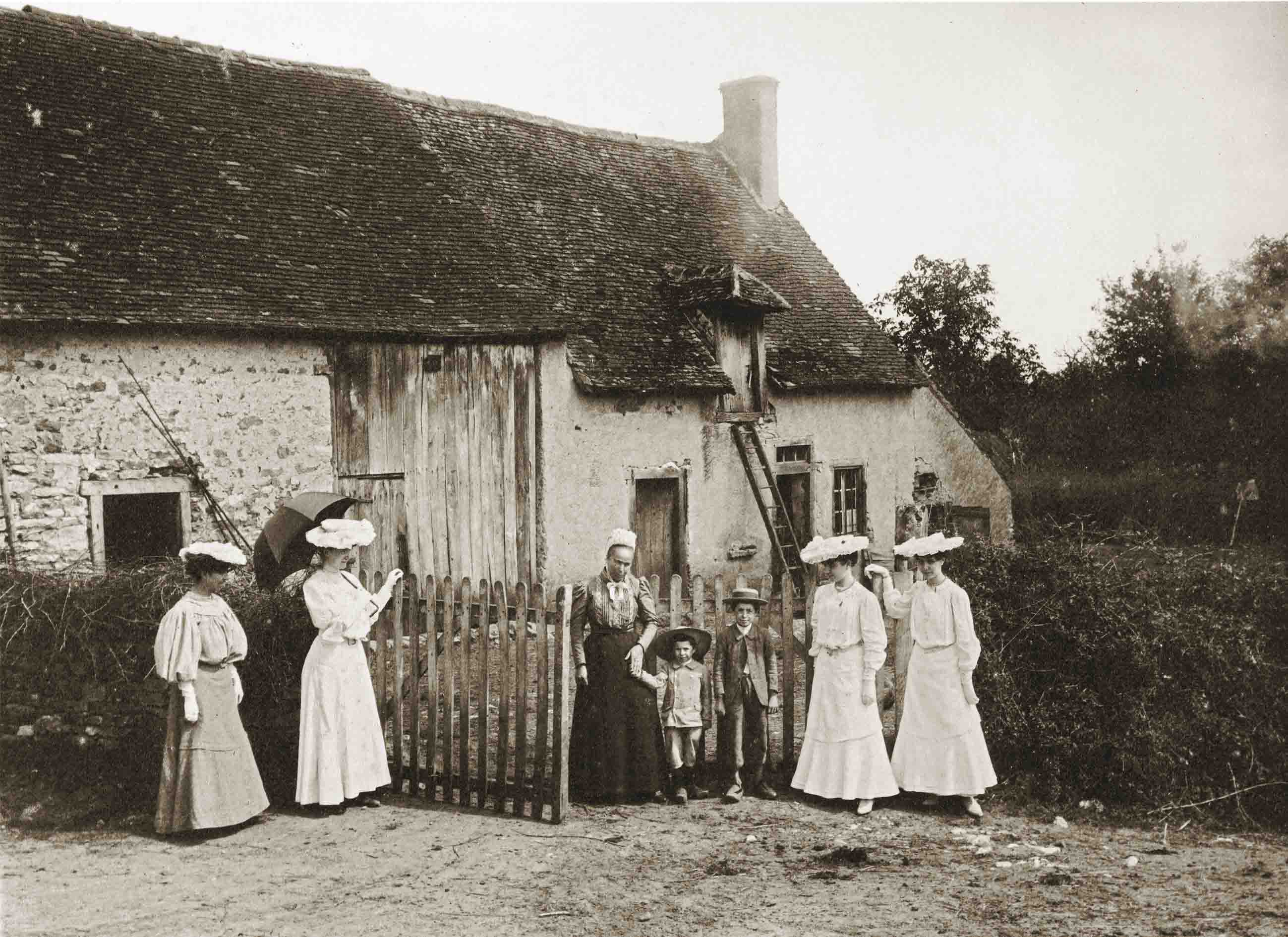 Visite à Rio Gautier - Varennes, Fougerolles, Indre, v. 1904 © G. Wolkowitsch