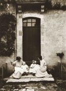 Mères et enfants - Varennes, Fougerolles, Indre, 1914 © G. Wolkowitsch
