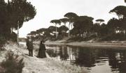 Paulin et Nannecy de Vasson en promenade - Ravenne, Italie, 1909 © G. Wolkowitsch