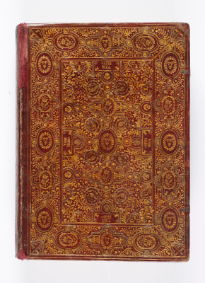 Vingt-troisiesme tome du Mercure françois (reliure aux armes de Mme de Montespan), de 1646. © Thierry Ollivier - Bibliothèque de Versailles, Res B 338