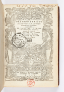 L’Arioste, Orlando furioso [...], de 1551 (page de titre). © Thierry Ollivier - Bibliothèque municiaple de Versailles, Res Lebaudy in-12 583