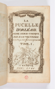 Voltaire, La Pucelle d’Orléans (page de titre), de 1757. © Thierry Ollivier - Bibliothèque municipale de Versailles,  Res Lebaudy in-8 Coffre