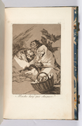 Francisco José de Goya y Lucientes, Caprichos inventados y grabados al agua forte [...] (gravure -Muchos hay que chupar-), de 1799. © Thierry Ollivier - Bibliothèque municipale de Versailles, Res Lebaudy in-4 Coffre