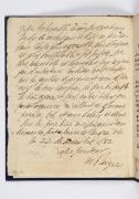 Fausse lettre de Montaigne à M. de Nantouillet, créée par Denis-Vrain Lucas (1816-1881). © Thierry Ollivier, Bibliothèque municipale de Versailles, Ms F 156 (f4 v°)